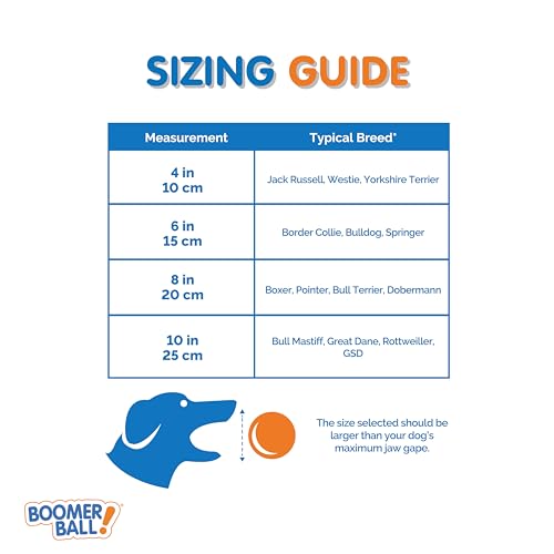10" Indestructible Dog Ball - Boomer Ball