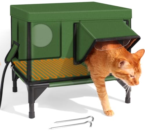 JLSAME Heated Outdoor Cat House