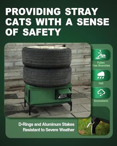 JLSAME Heated Outdoor Cat House