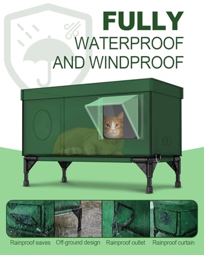 JLSAME Heated Outdoor Cat House