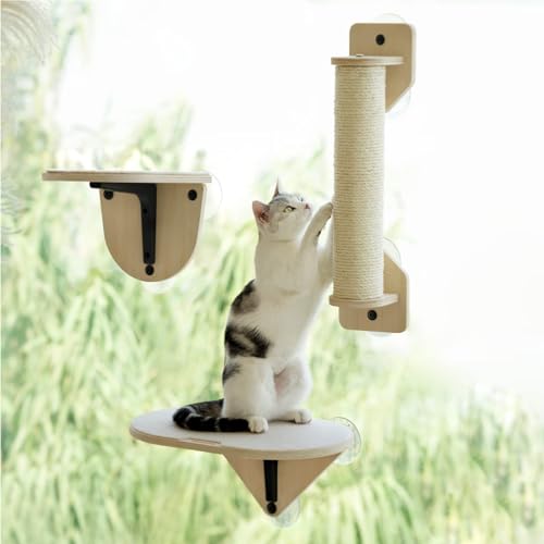 Cat Window Perch Hammock Set