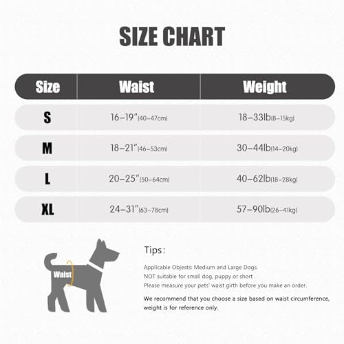 Dog Sling for Large Dogs Hind Leg Support to Help Rehabilitate