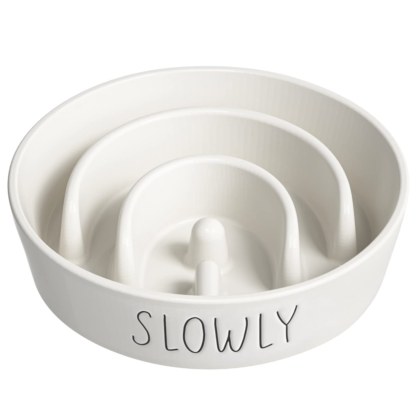 Ceramic Slow Feeder Bowl - Puzzle Maze