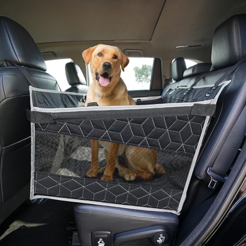 Dog Car Seat with Storage Pockets - Large