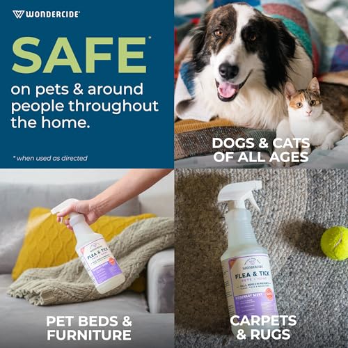 Flea, Tick & Mosquito Spray for Dogs, Cats, and Home