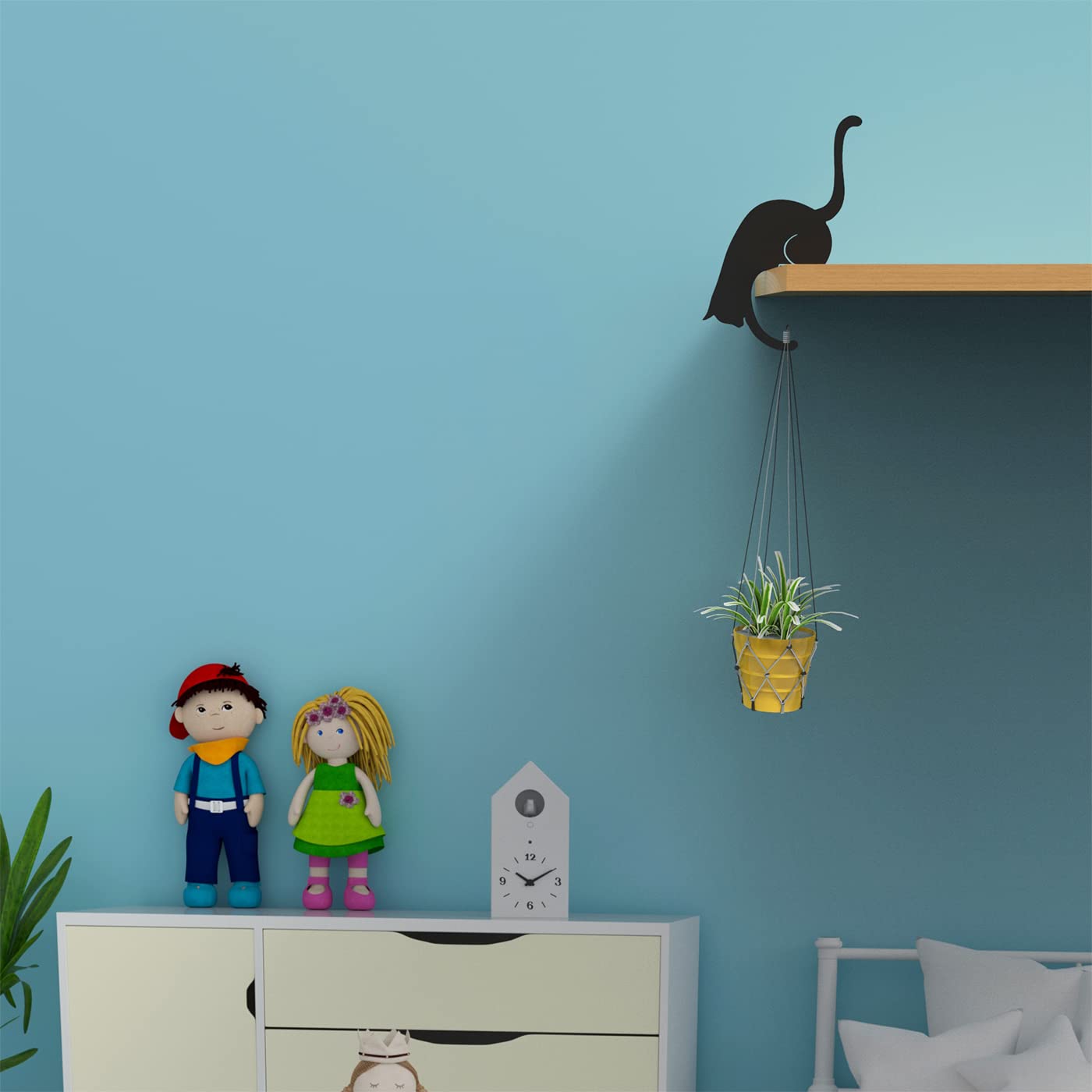 Banana Holder with Cat Design Hook