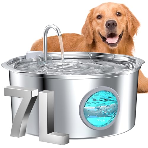 Large Dog Water Fountain - Stainless Steel