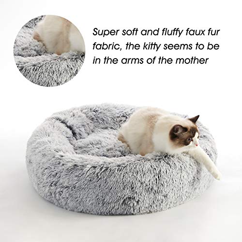 Calming Dog Bed & Cat Bed - Cozy Donut, Medium