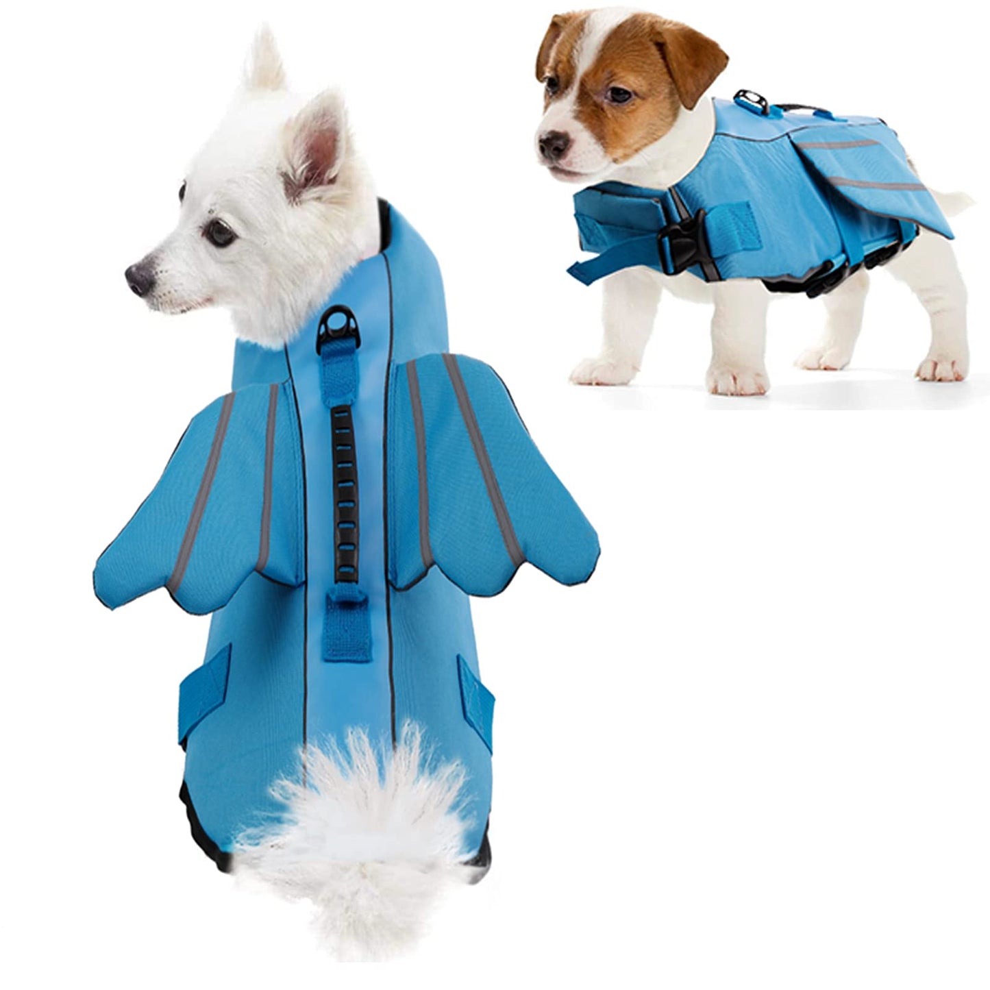 Dog Life Jacket - Blue, Adjustable