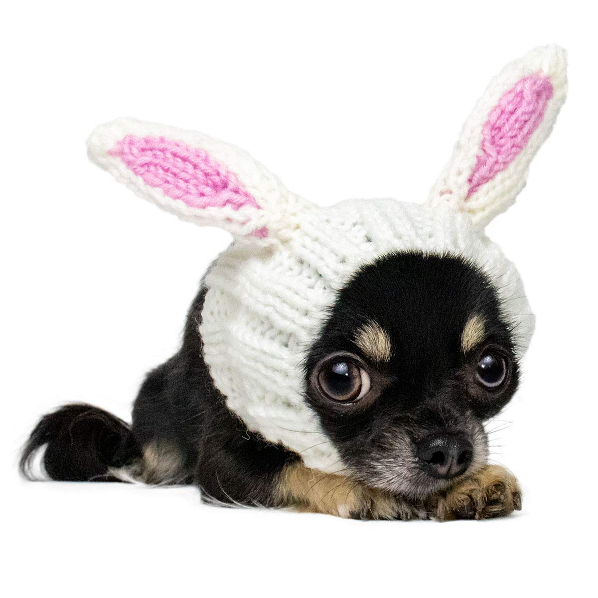 Bunny Costume for Dogs - Large, Soft Yarn Ears