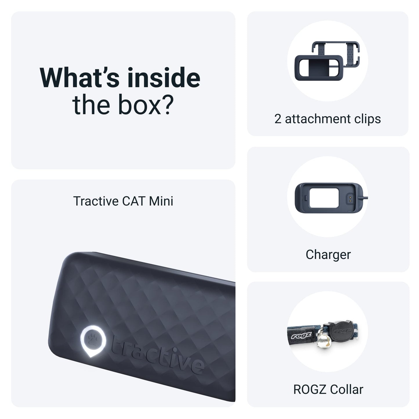 Cat GPS Tracker & Health Monitor - Dark Blue