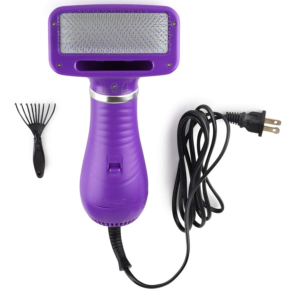 Pet Hair Brush and Hair Dryer Combo