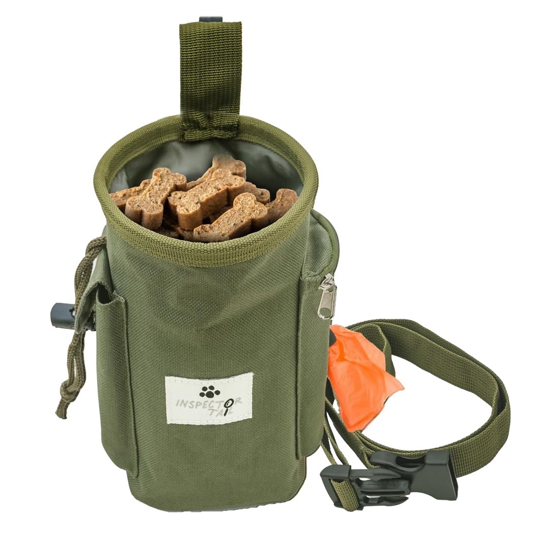 Dog Treat Training Pouch with Poop Bag Dispenser