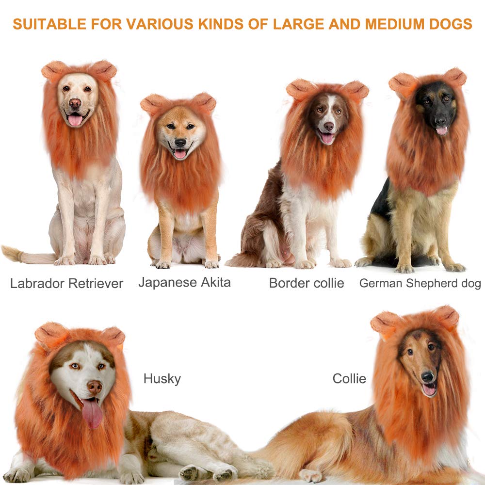 Lion Mane Dog Costume - Halloween & Christmas