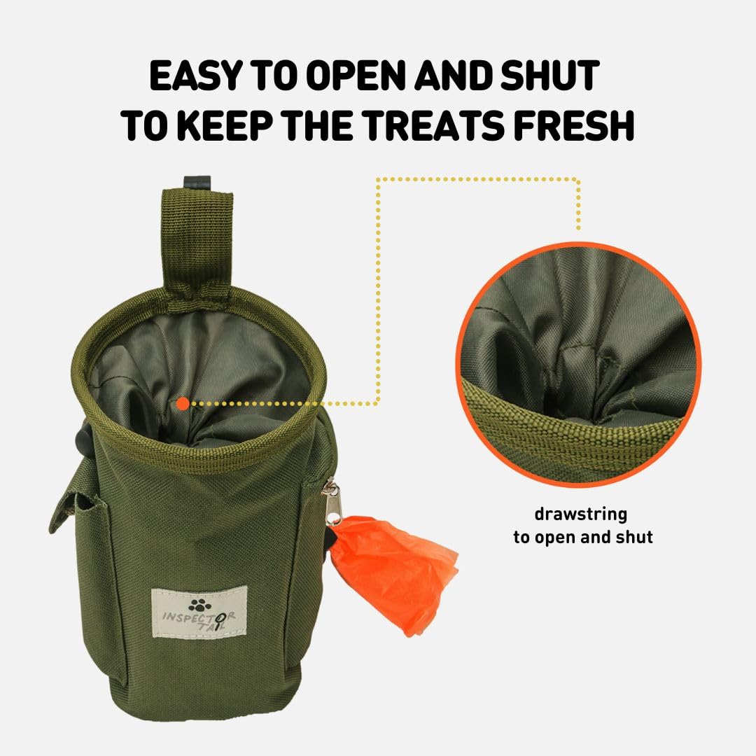Dog Treat Training Pouch with Poop Bag Dispenser