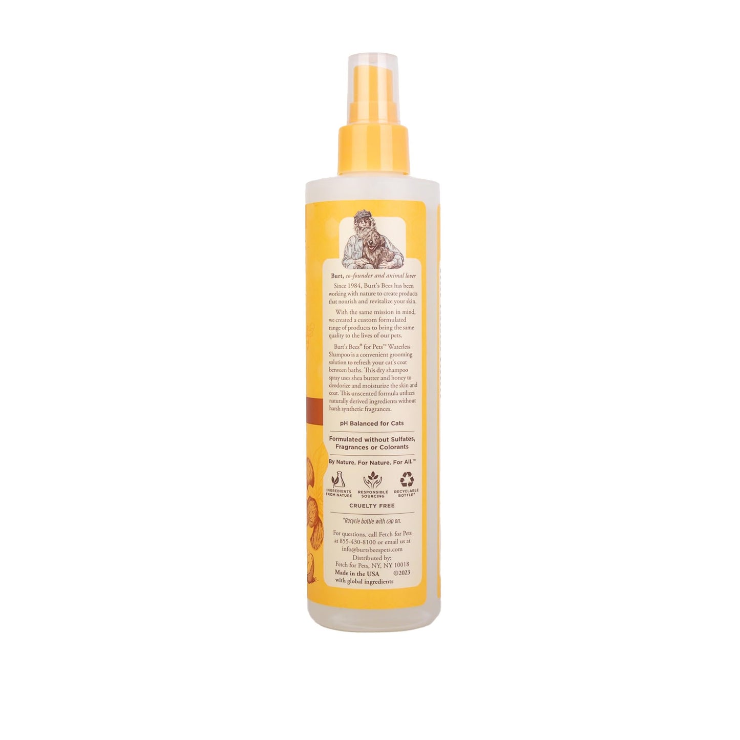 Natural Waterless Cat Shampoo - 10 Fl Oz