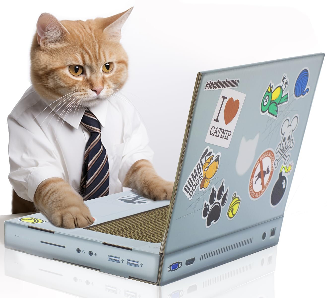 Cat Laptop Scratcher - Cardboard