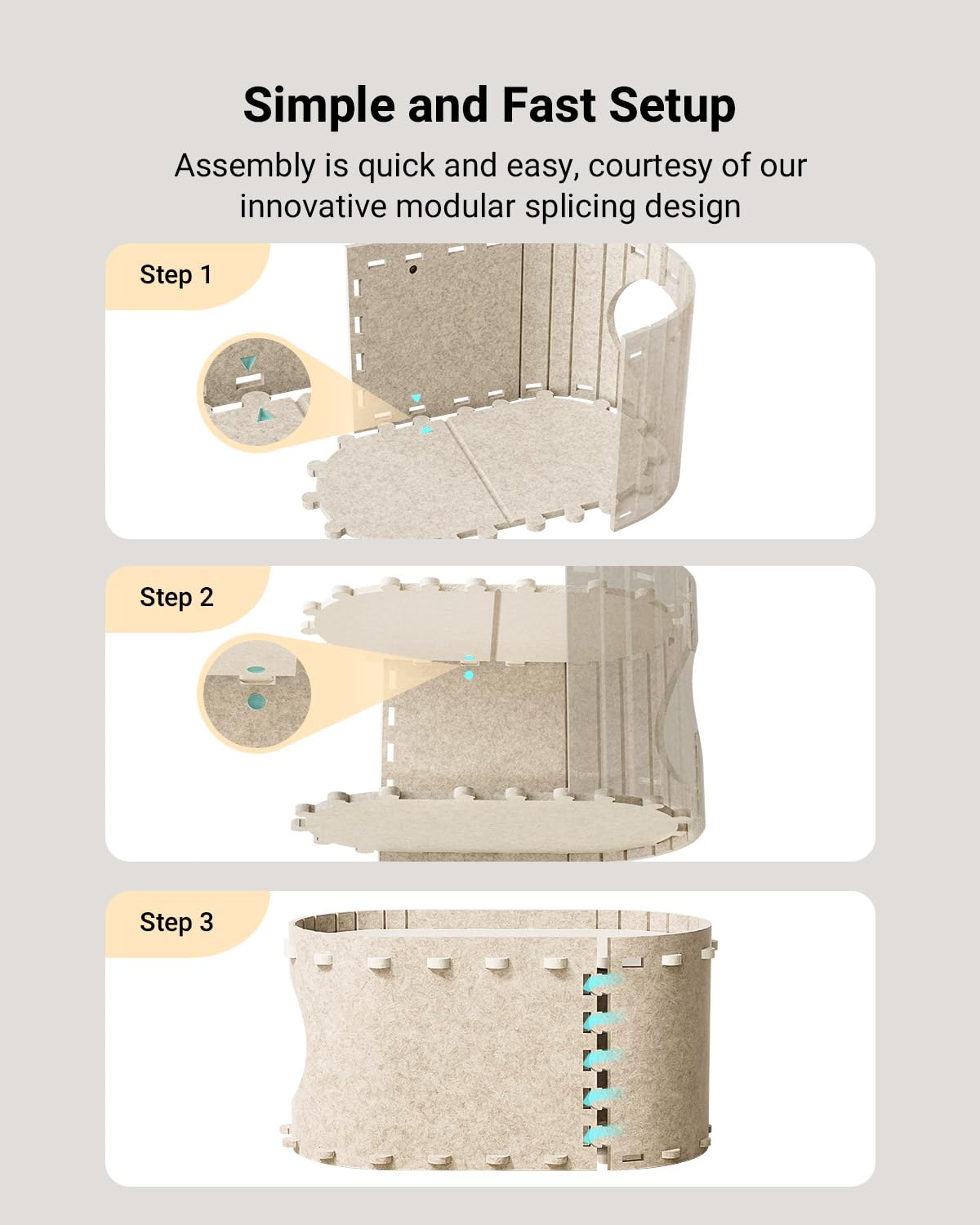 Cat Cave Beds - Foldable Hideaway for Indoor Cats