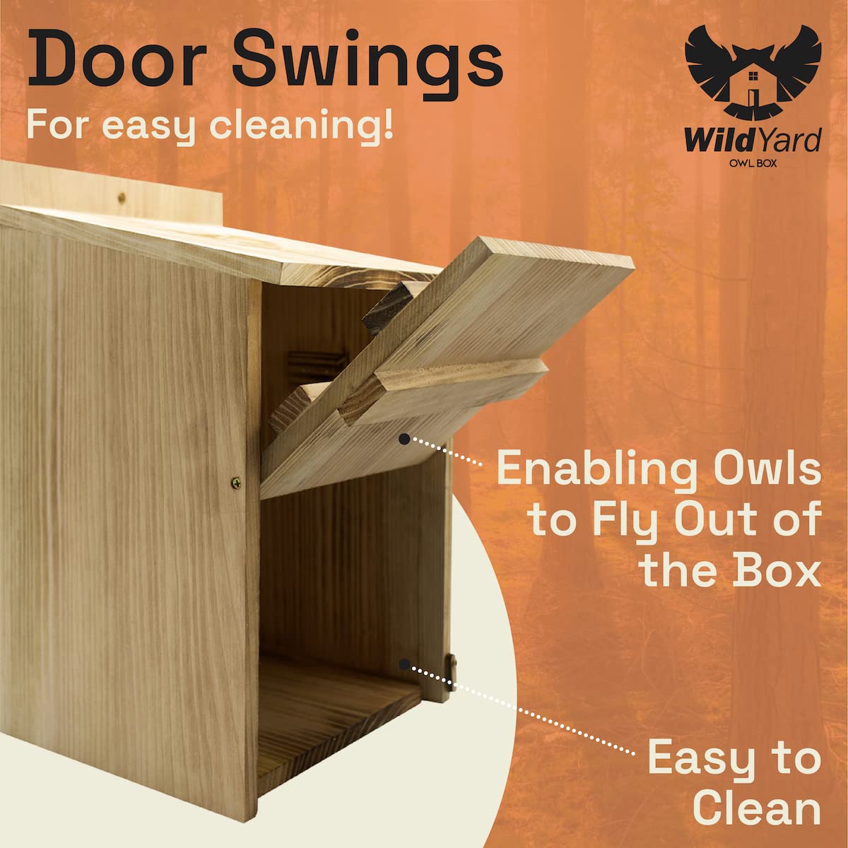 Owl House - Real Wood, Easy to Hang