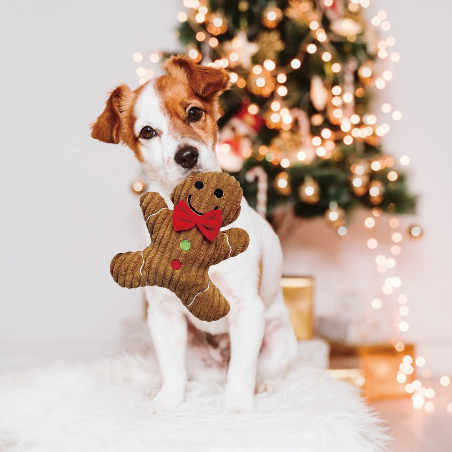 Christmas Dog Squeaky Toys - 3 Pack