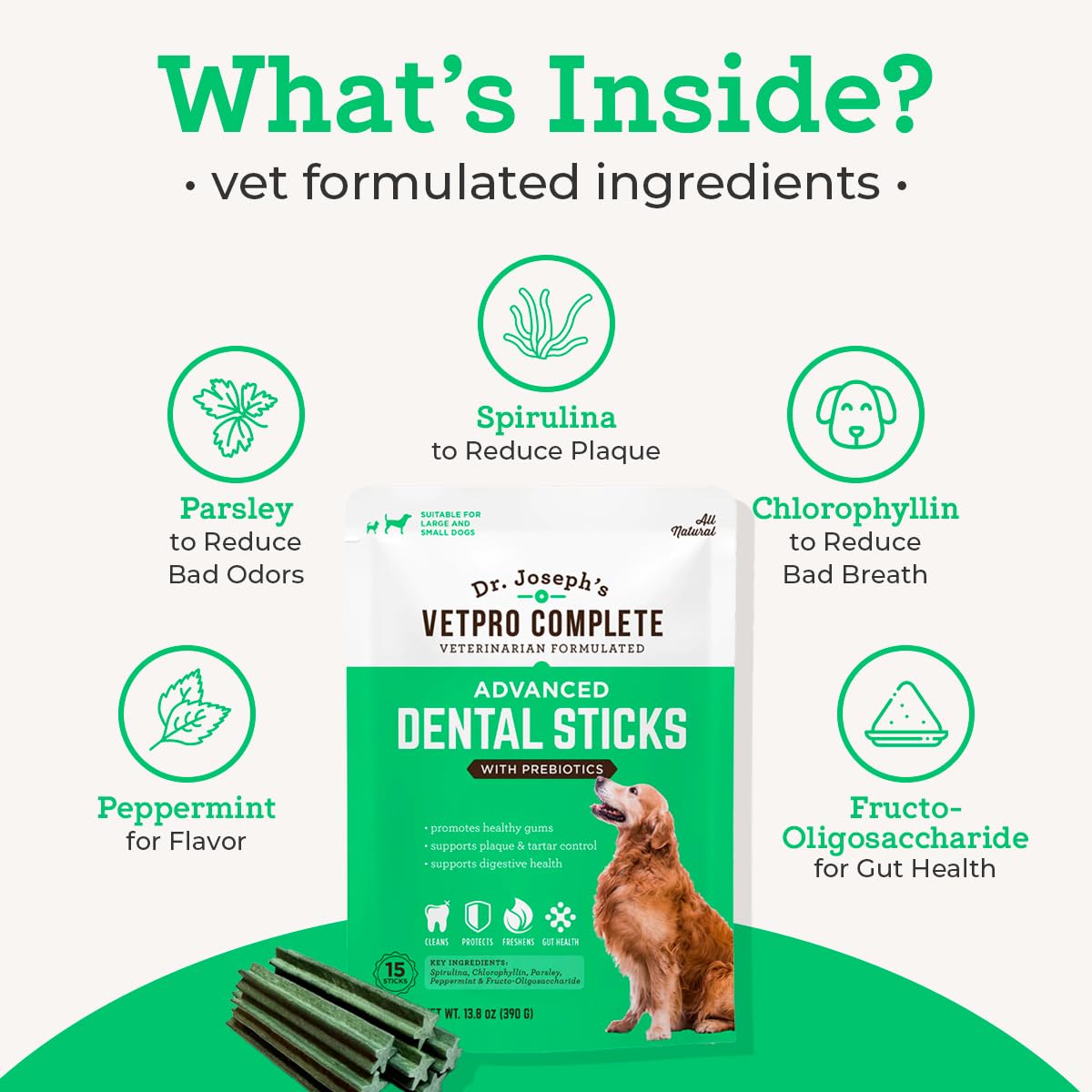 Complete Advanced Dental Sticks with Prebiotics
