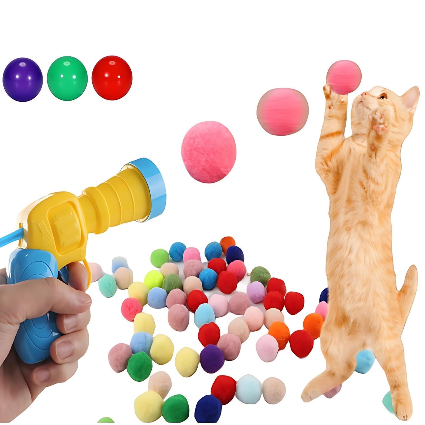 Interactive Cat Toy Launcher
