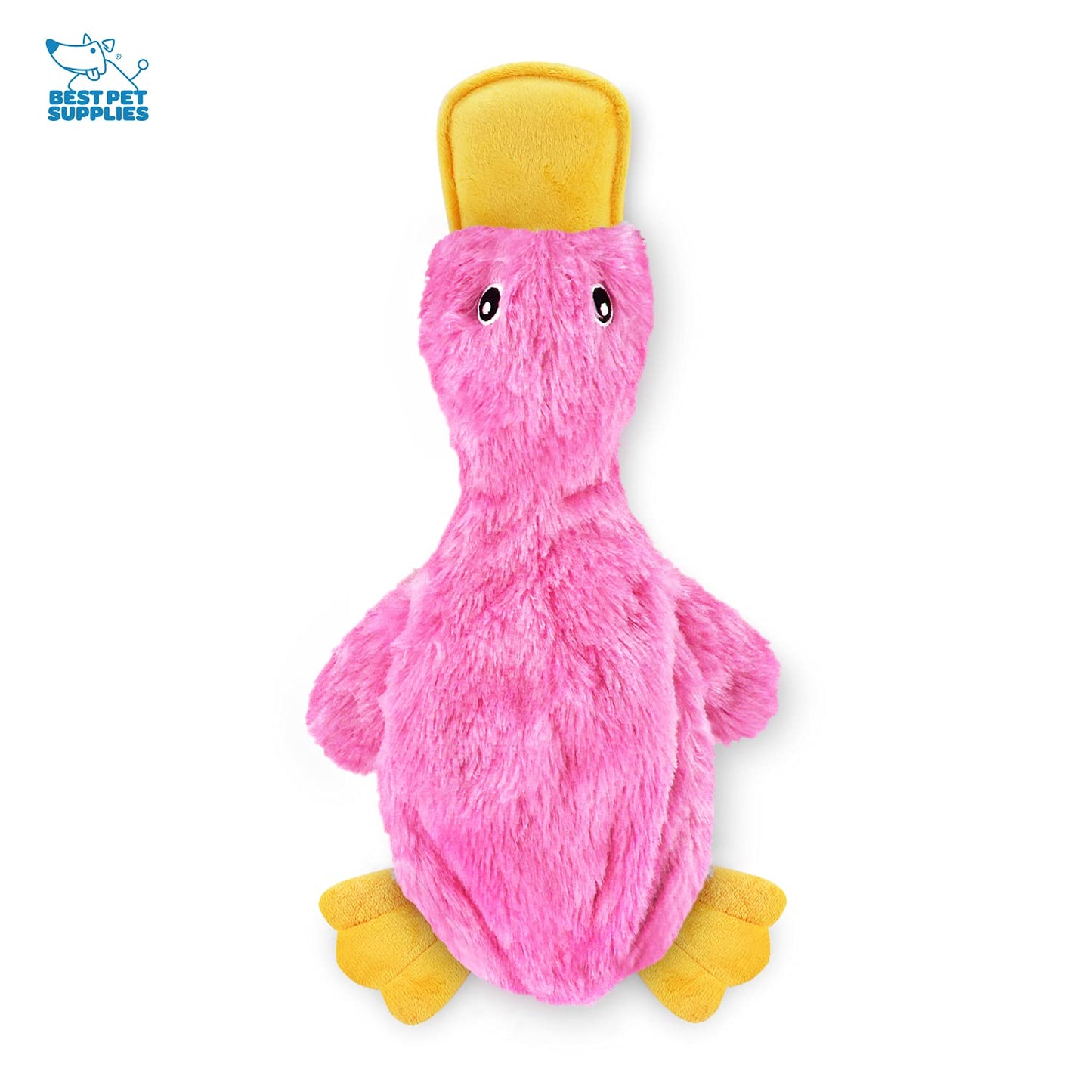 Crinkle Dog Toy - No Stuffing Duck with Squeaker