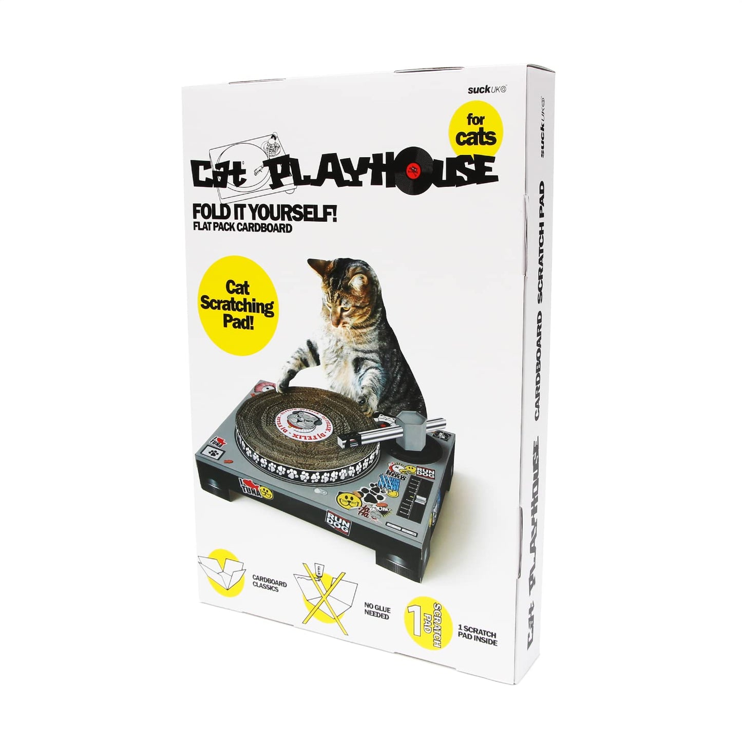 DJ Cat Turntable Scratcher - Cardboard