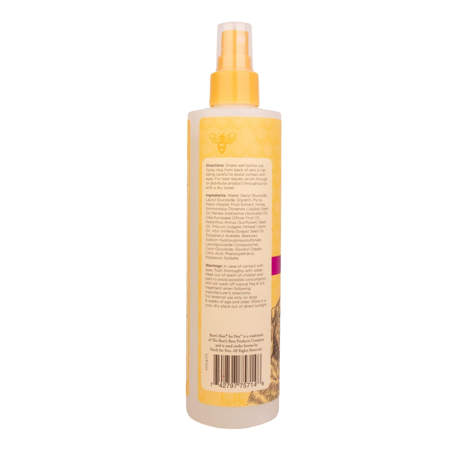Waterless Dog Shampoo Spray - Apple & Honey
