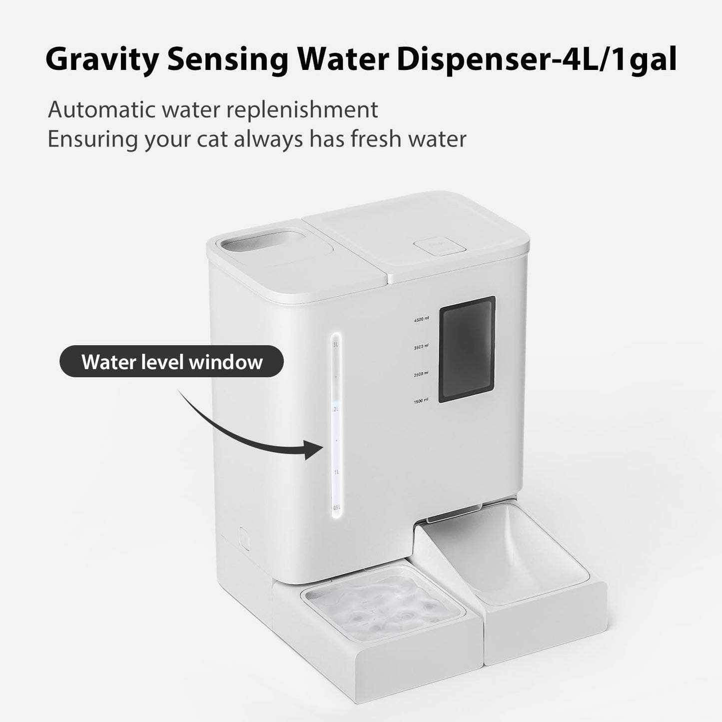 Automatic Cat Feeder & Water Dispenser Combo