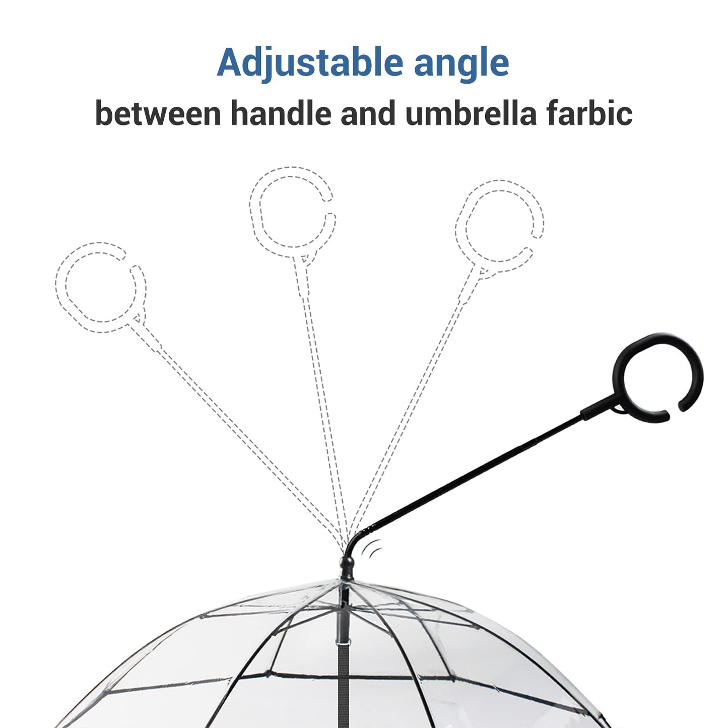 Clear Dog Umbrella with Leash - Small Pets