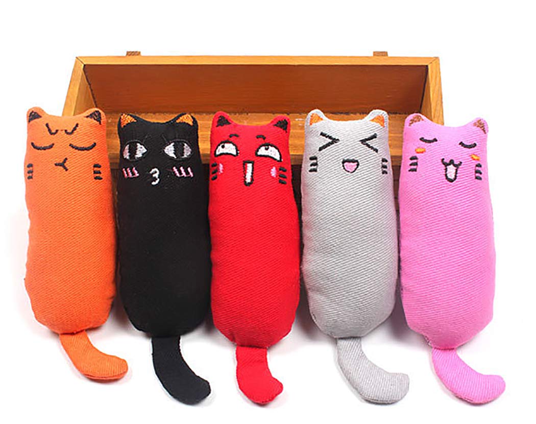 Catnip Filled Cat Teething Toys - 5 Pack