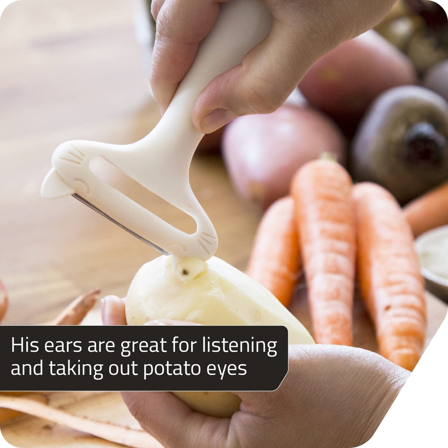CatPeeler Vegetable Peeler - White
