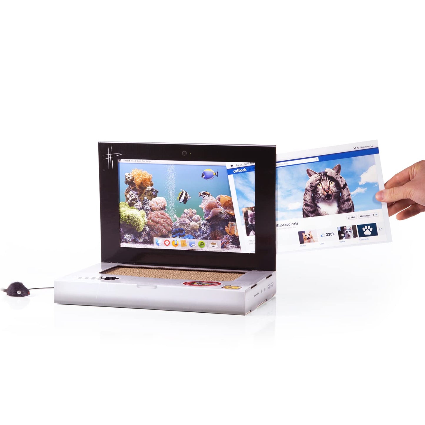 Cat Laptop Scratcher - Cardboard