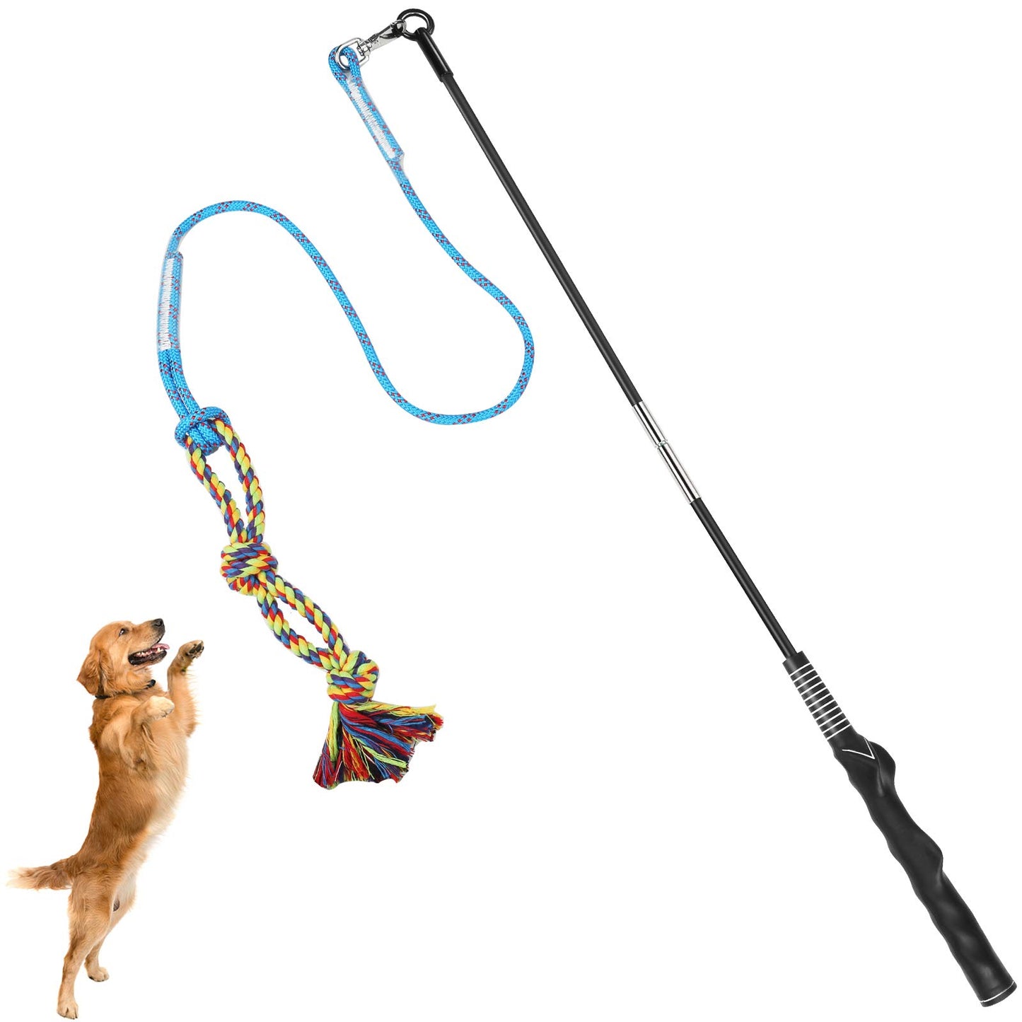 Flirt Pole Dog Toy - Interactive Exercise