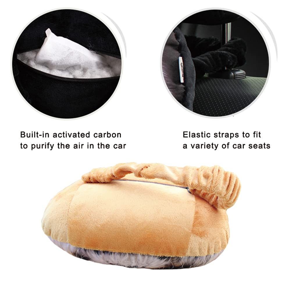 Lifelike Angry Cat Car Headrest Cushion