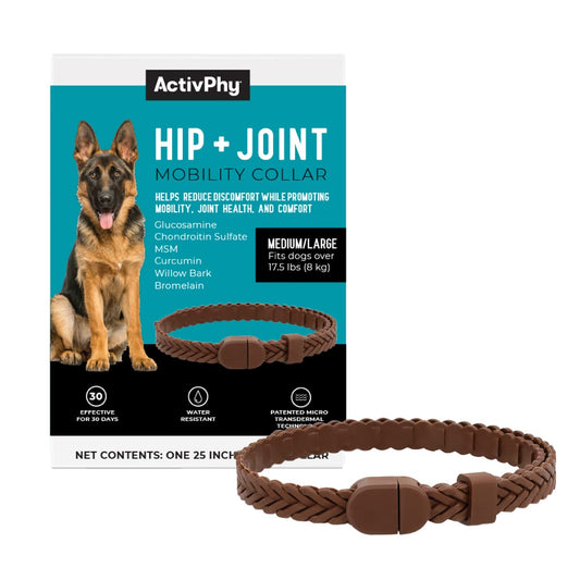 Hip + Joint Mobility Collar for Dogs with Glucosamine, Chondroitin, MSM, and More