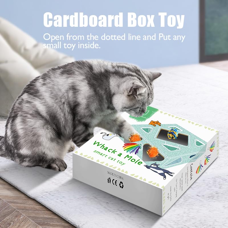 Automatic 7 Holes Mice Whack-A-Mole Cat Toy