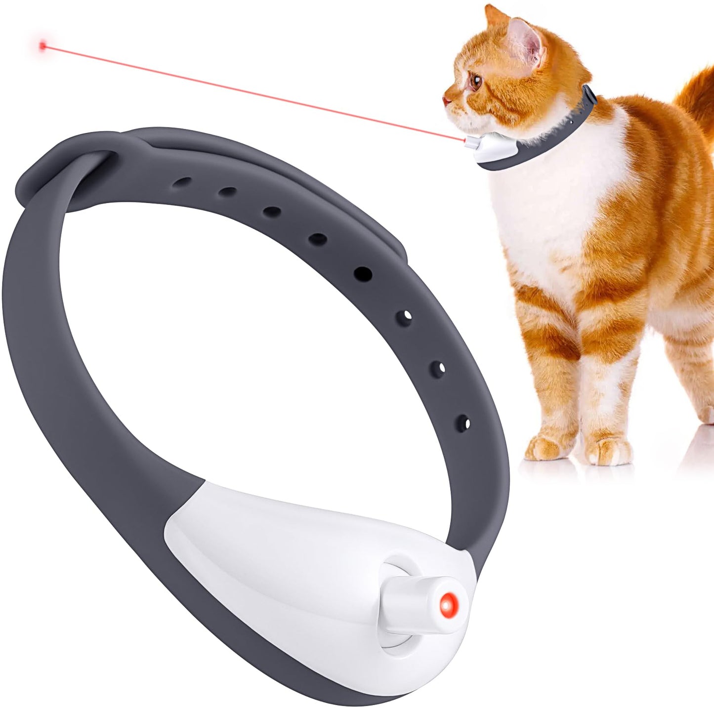 Wearable Automatic Cat Toy with LED Lights
