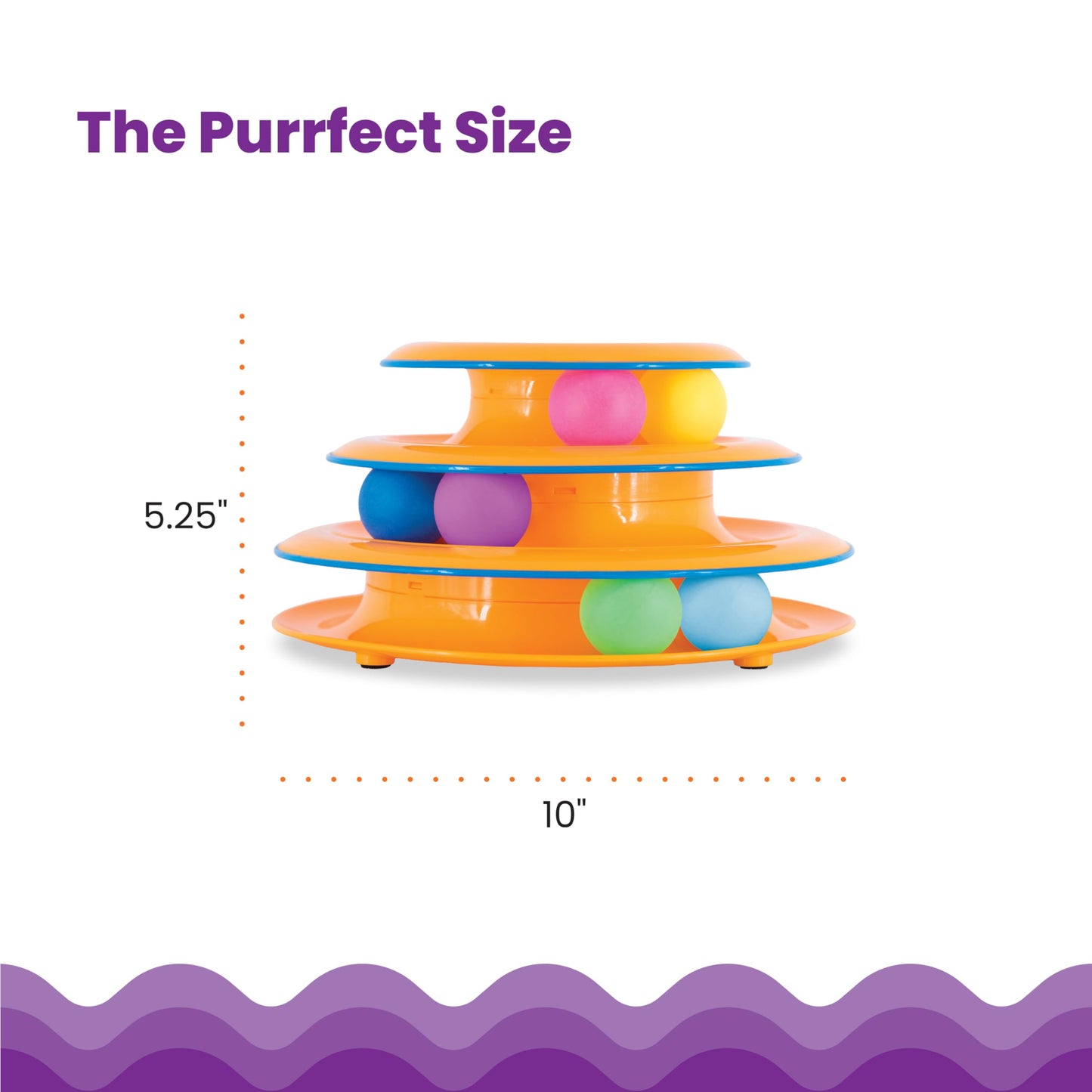 Tower of Tracks Cat Toy - 3-Tier Interactive