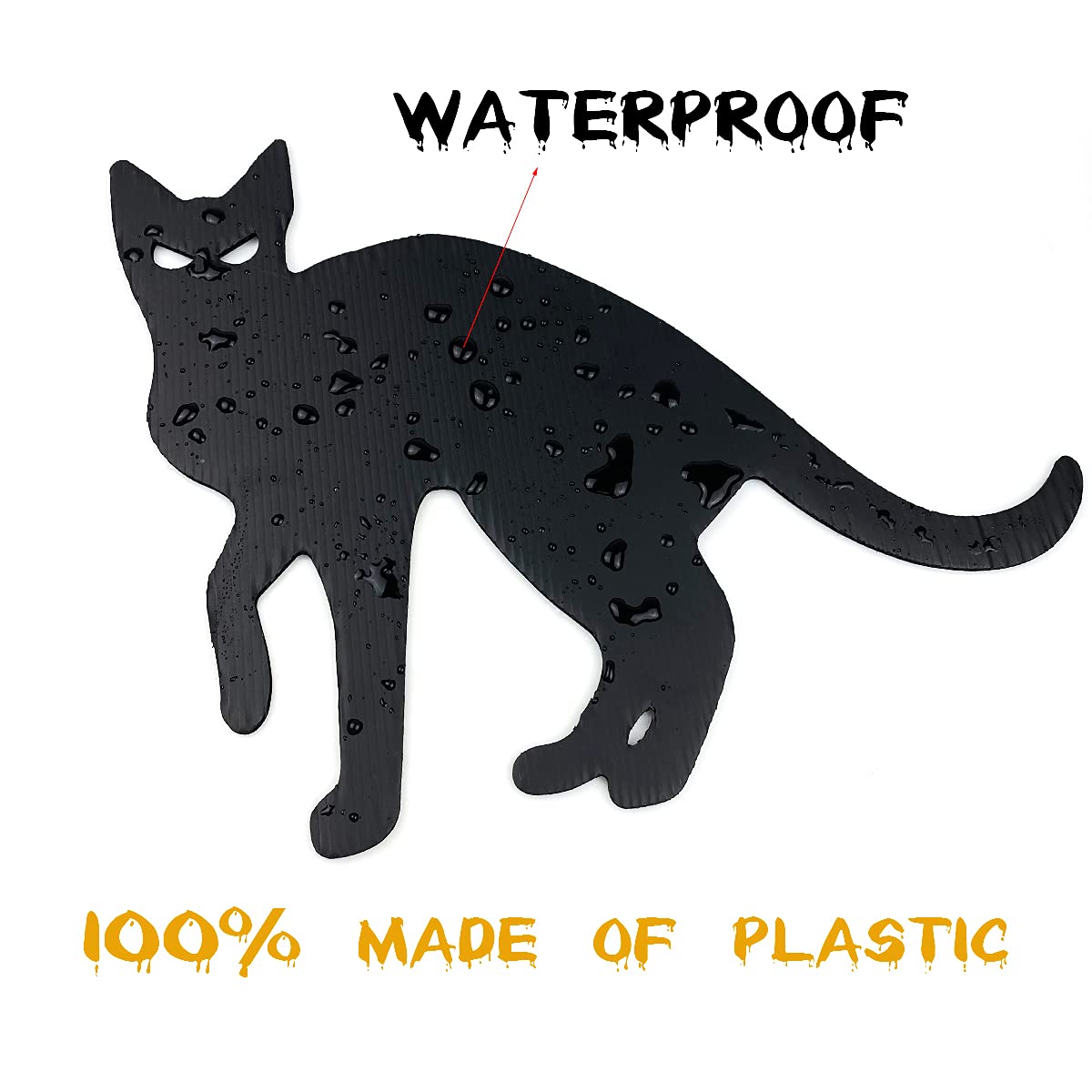 Halloween Cat Yard Signs - 6 Pack