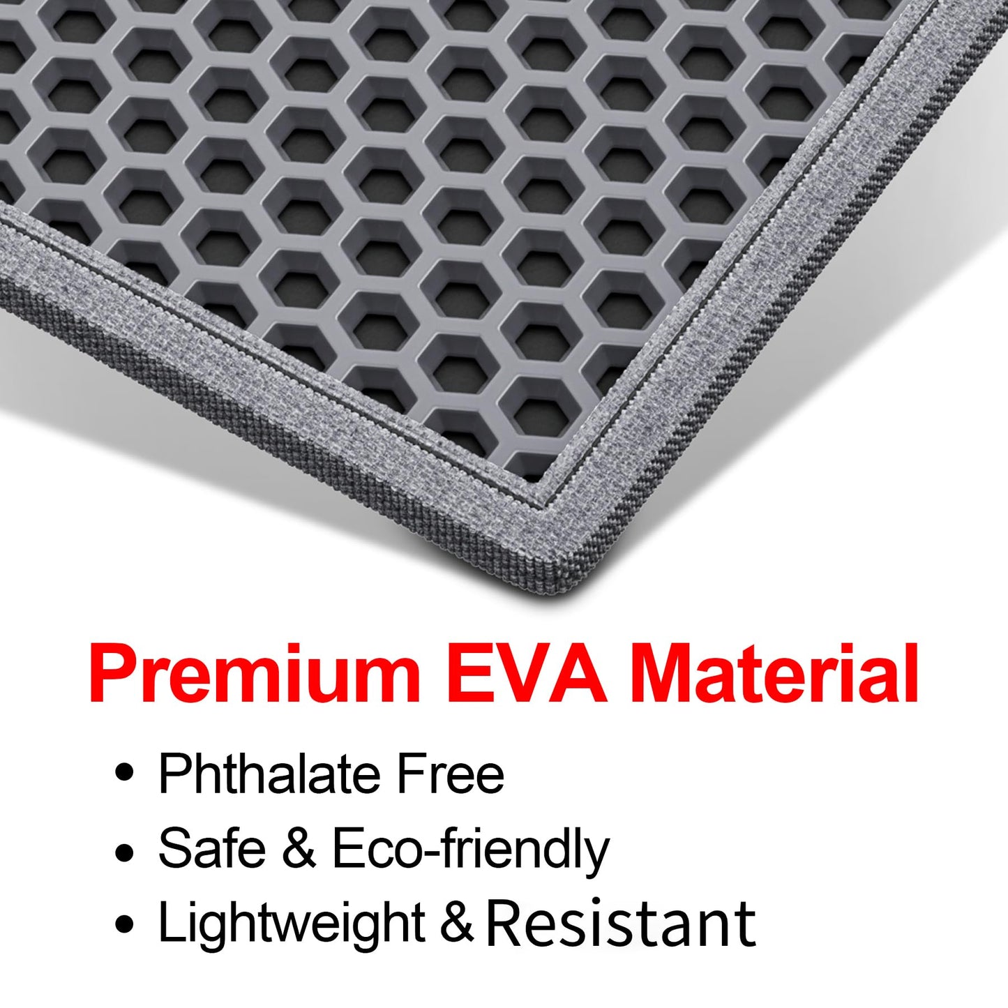 Cat Litter Mat - 24"x15", Easy Clean, Grey