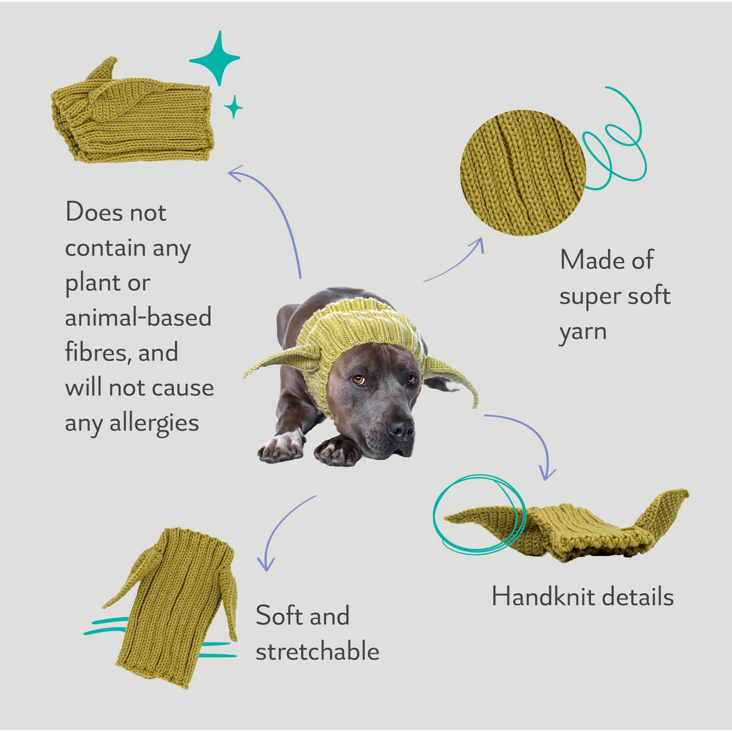 Baby Yoda Costume for Dogs - Medium