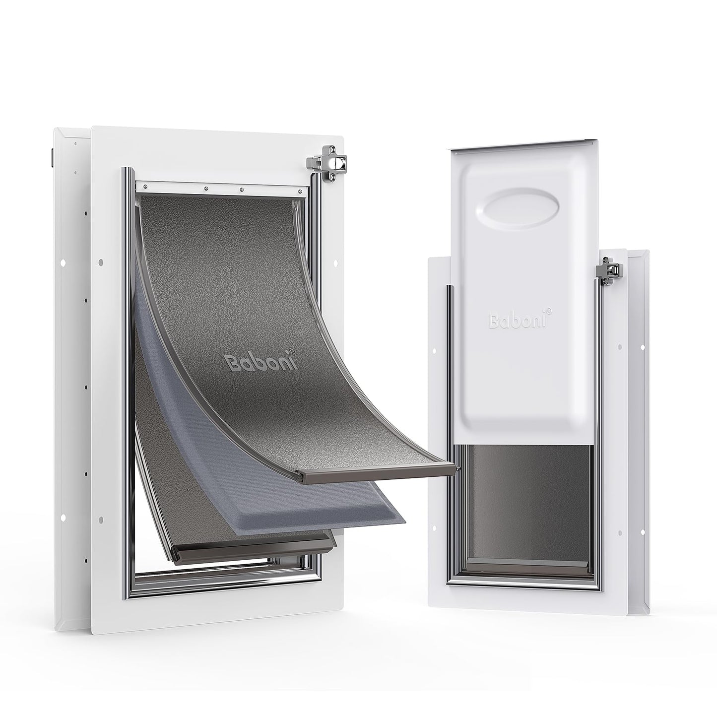 3-Flap Steel Pet Door - Medium