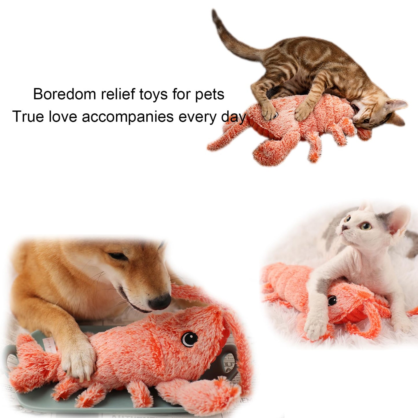 Flopping Lobster Toy for Cats & Dogs