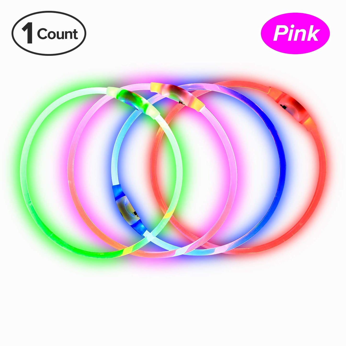 LED Dog Collar - USB Rechargeable