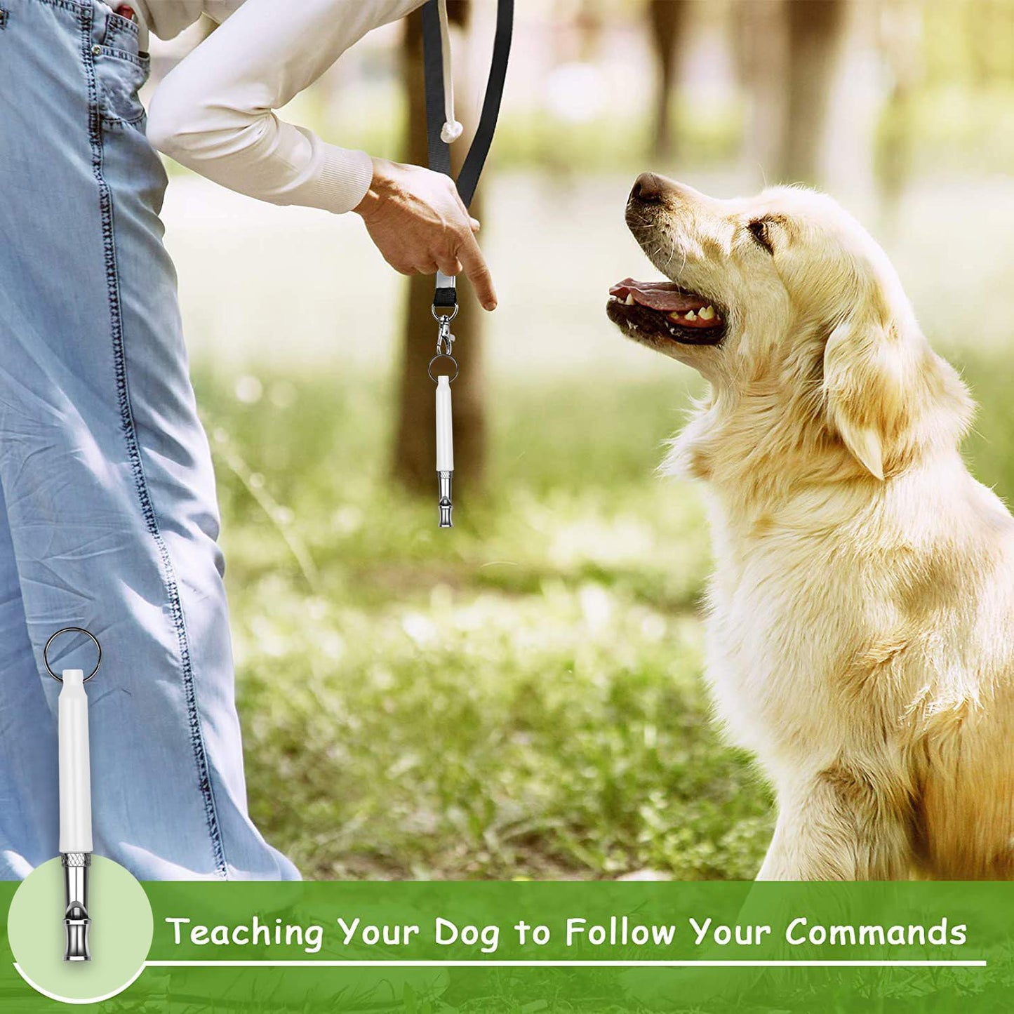 White Silent Dog Whistle