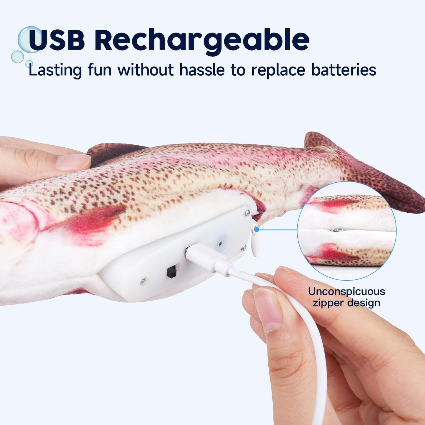 Electric Flopping Fish Cat Toy - 10.5"