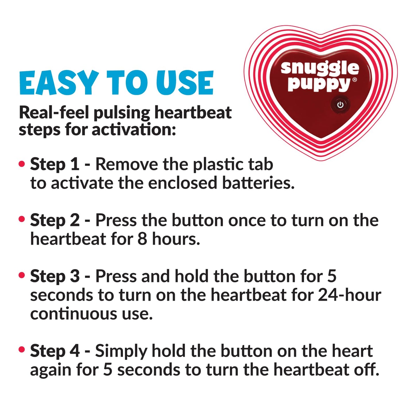 Snuggle Puppy Heartbeat Stuffed Toy