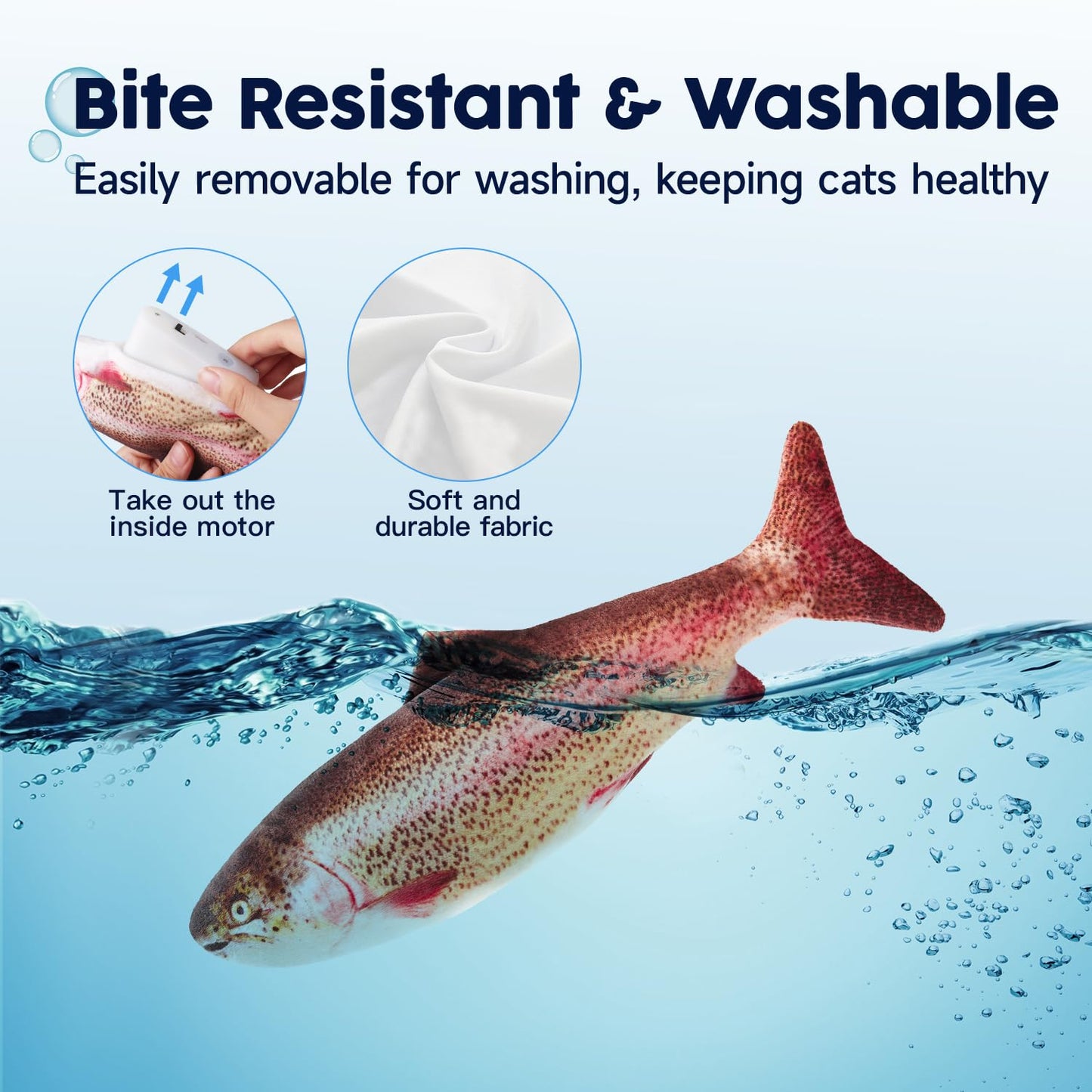 Electric Flopping Fish Cat Toy - 10.5"